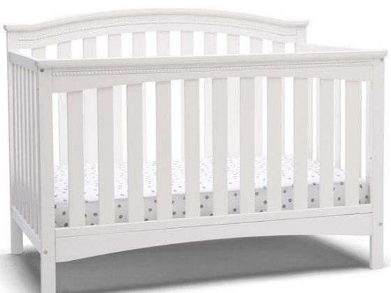 Delta Children Waverly 6-in-1 Convertible Crib, Bianca White
