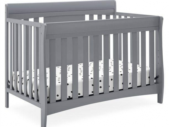 Delta Children Richmond 6-in-1 Convertible Baby Crib, Grey