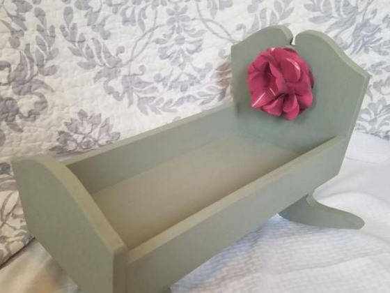 Antique Wooden Baby Doll Cradle **One of a kind**