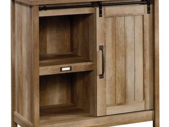 Sauder Adept Storage Accent Cabinet, Craftsman Oak Finish