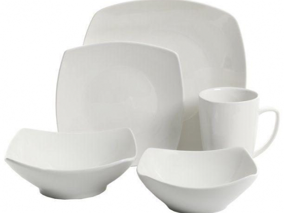 Gibson Home Everyday Square Expanded 40-Piece Dinnerware Set