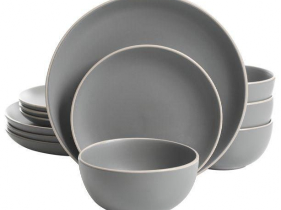 Better Homes & Gardens Zuri Matte 12-Piece Dinnerware Set