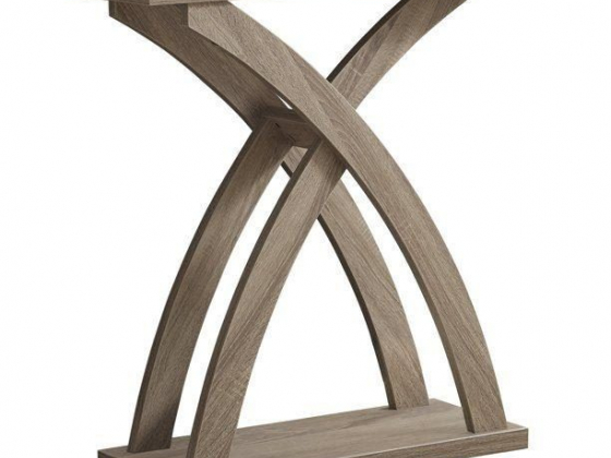 ACCENT TABLE - 32"L / DARK TAUPE HALL CONSOLE