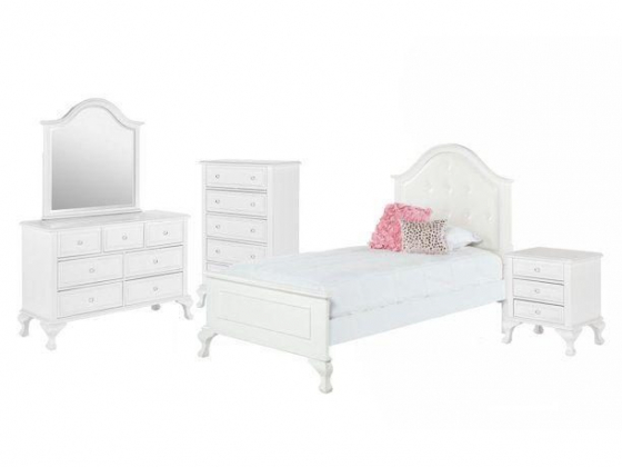 Picket House Furnishings Jenna Panel Bedroom Set-Number of Items:5 Piece,Size:Twin