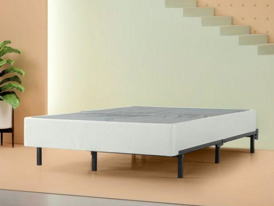 Zinus No Assembly 9" Cool Grey Metal Box Spring, Twin