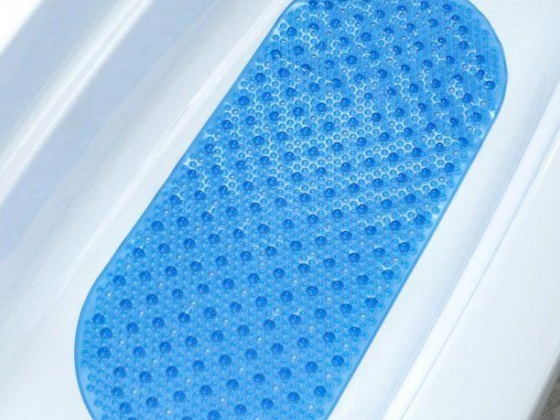 SlipX Solutions 15" x 35" Bubble Bath Tub & Shower Mat