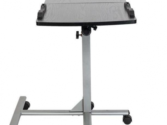 UBesGoo Laptop Table 5 Wheels Height Adjustable Multifunctional Mobile Laptop Stand Black