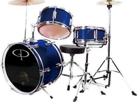 Learn to Play GP Percussion 3 Piece Junior Drum Set (Blue)
