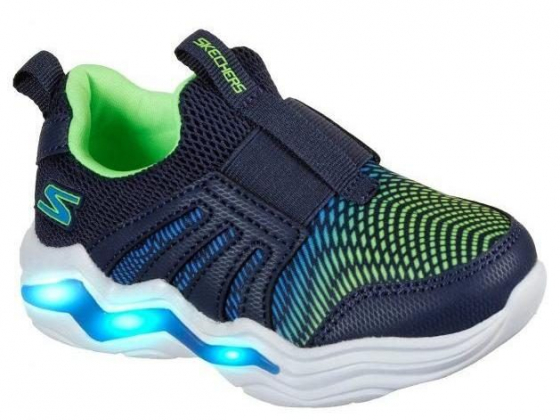 Skechers Toddler Boys Sports Lighted - Erupters IV Zandor Slip-On Running Sneakers from Finish Line