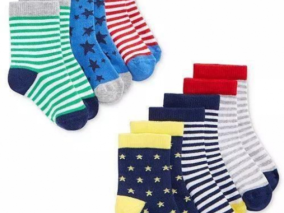 First Impressions Baby Boys 6-Pack Stars & Stripes Crew Socks, Created for Macy's