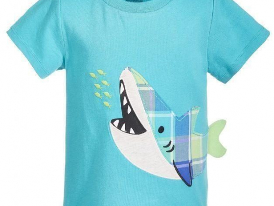First Impressions Toddler Boys Hungry Shark Cotton T-Shirt, Created for Macy's