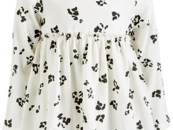 First Impressions Baby Girls Leopard-Print Cotton Top, Created for Macy's