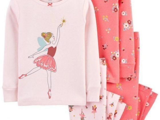 Carter's 4-Piece Ballerina 100% Snug Fit Cotton PJs