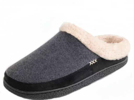 Alpine Swiss Mens Memory Foam Clog Slippers Fleece Fuzzy Slip On House Shoes