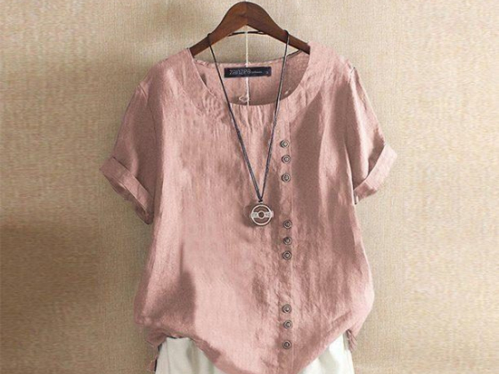 ZANZEA Women Crew Neck Short Sleeve Blouse Casual Loose Tunic Tops T-Shirts