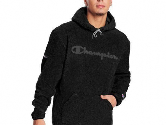 Champion Men's Heritage Sherpa Hoodie Sweatshirt, Sizes S-M, Champion Mens Hoodie