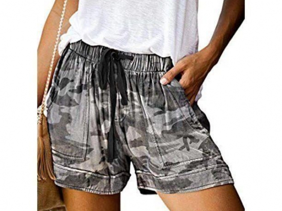 Women's Urban Leisure Fashion Elastic Waist Casual Loose Wide Leg Pants Shorts