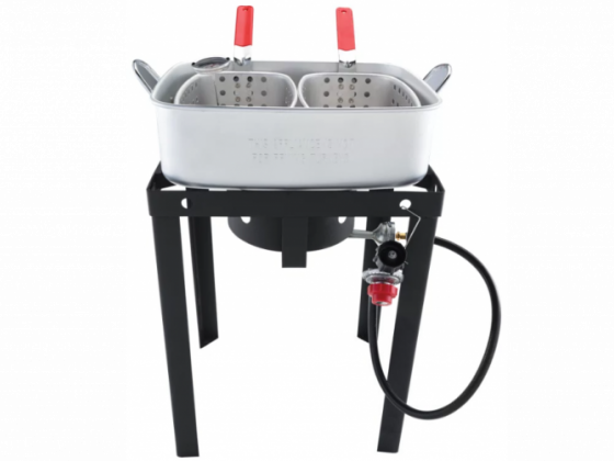 Bass Pro Shops 18-Quart Fish Fryer with Double Basket Set