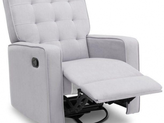 Delta Children Graham Nursery Glider Swivel Recliner Featuring LiveSmart Fabric by Culp, Linen