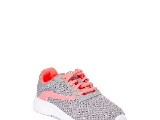 Athletic Works Little Girl & Big Girl Everyday Mesh Lace-Up Athletic Sneaker