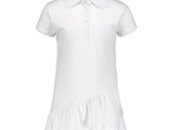 CHAPS Girls School Uniform Fashion Hem Top, Sizes 7-16