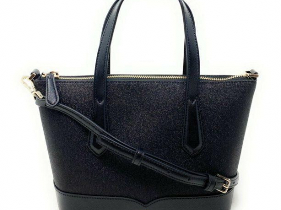 Kate Spade New York Lola Glitter Small Satchel in Black