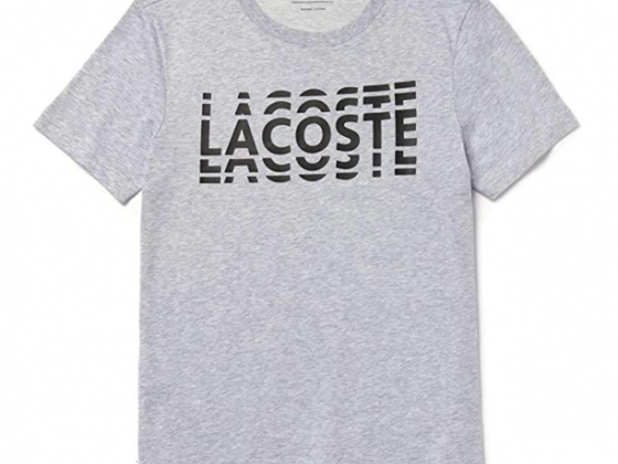 Lacoste Sport Men's Short Sleeve Graphic Cotton Blend T-Shirt, Color Options