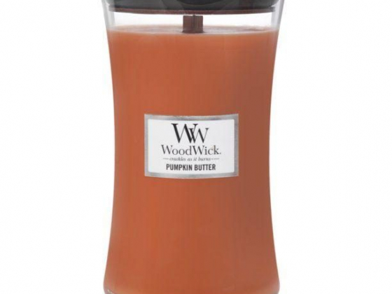 WoodWick Large Hourglass Candle - Pumpkin Butter