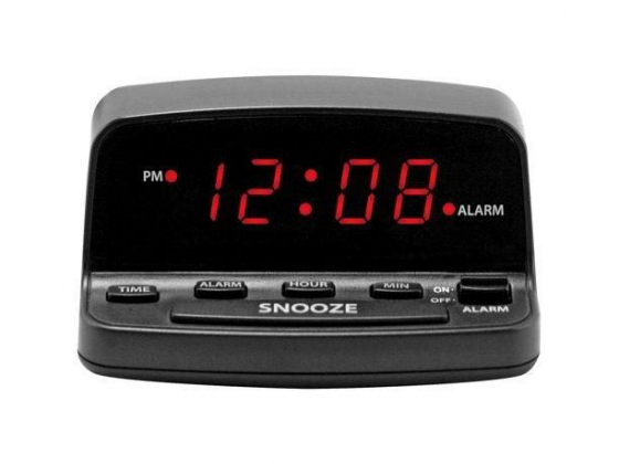 Mainstays Digital Alarm Clock with Keyboard Style Controls, SPC051A