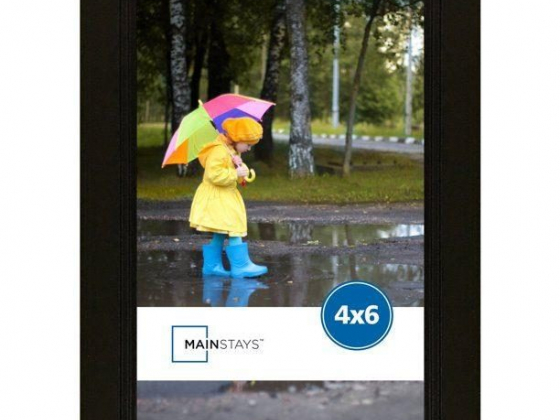 Mainstays 4" x 6" Step Black Frame