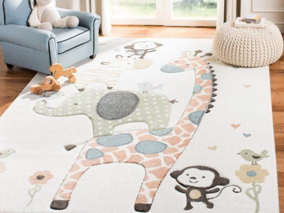 Safavieh Carousel Kids Taneka Animals at Play Area Rug