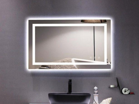 Ktaxon 40"x24" Led Dimmable Bathroom Mirror LED Lighted Wall Mounted Mirror for Bathroom Vanity Mirr