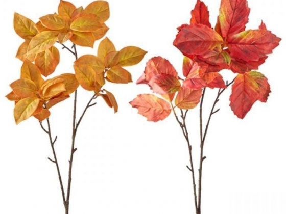 Raz 37" Fall Red or Yellow Leaf Spray