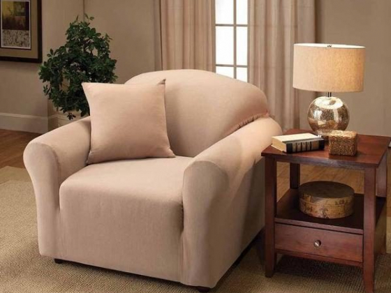 Madison Jersey Stretch Slipcover, Chair