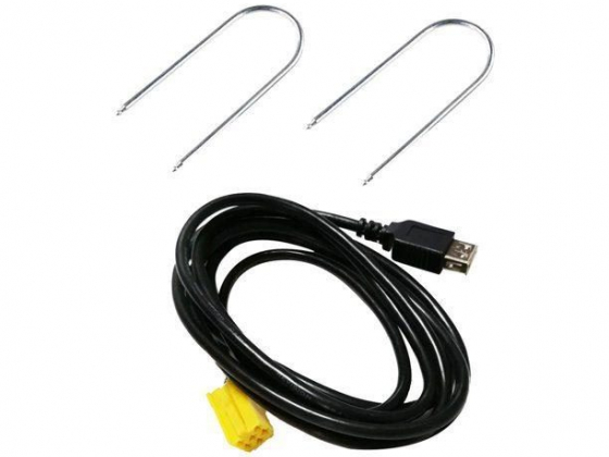 Mini ISO 6Pin Connector USB Adpater Cable for Alfa Romeo Fiat Grande Punto