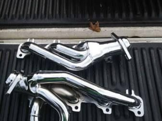 "NEW" CHROME DODGE HEADERS - $100 (Dallas)