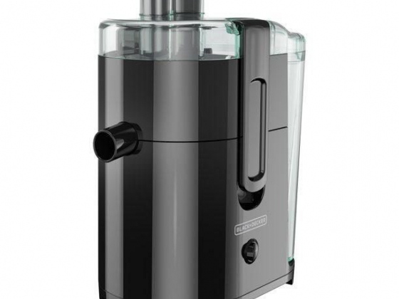 BLACK+DECKER Fruit and Vegetable Juice Extractor with Space Saving Design, Black, JE2400BD
