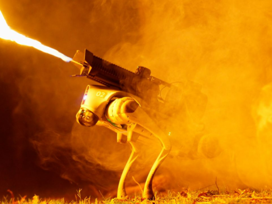 For less than $10,000, you can buy your own flame-throwing robot dog
