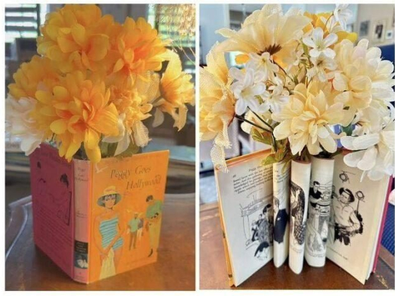 Use a Book As a Vase