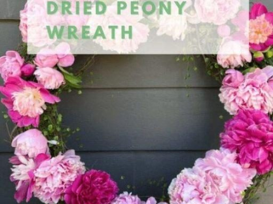 How To Make a Dried Peony Wreath