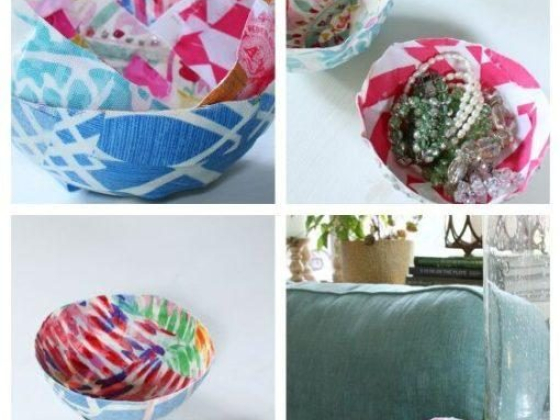 How to Make a Fabric Bowl With Mod Podge