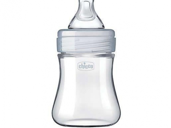 ChiccoDuo™ 5 oz. Hybrid Baby Bottle with Invinci-Glass™ in Clear/Grey
