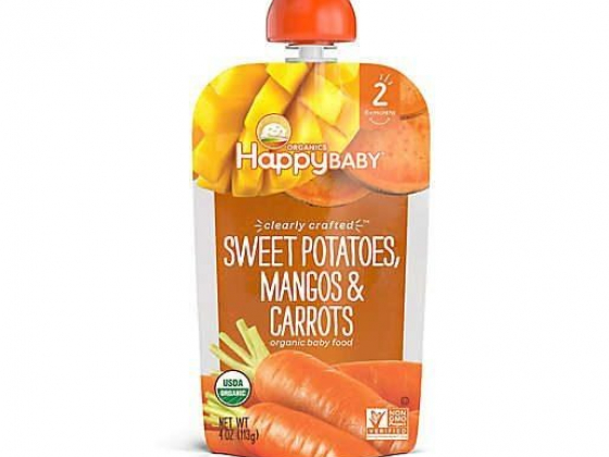 Happy Baby™ 4 oz. Stage 2 Organic Baby Food with Sweet Potatoes, Mangos, and Carrots