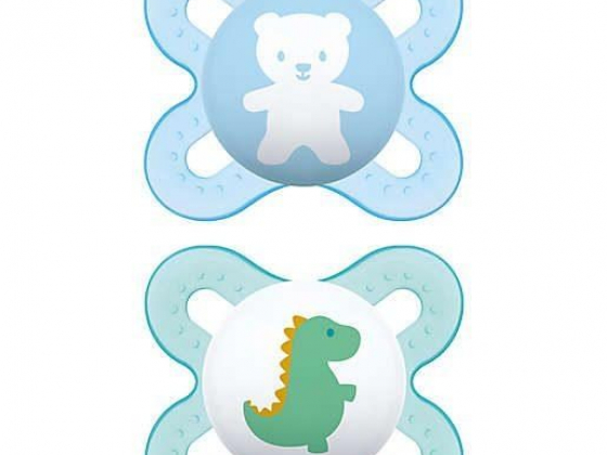 MAM Start Size Newborn to 2 Months Pacifier in Blue/Green (2-Pack)