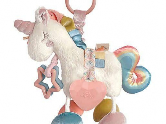 Itzy Ritzy® Link & Love™ Unicorn Teether Toy in Pink