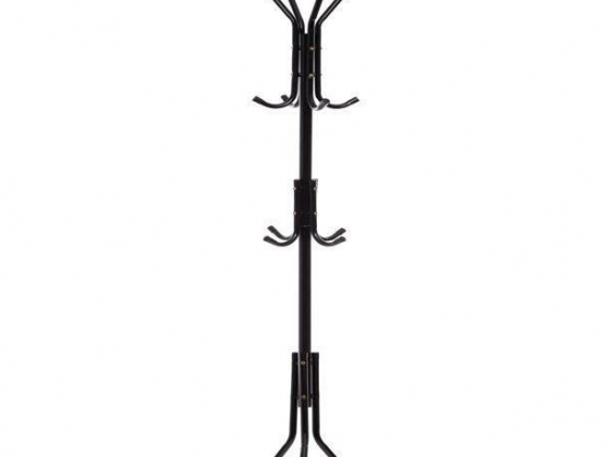 Den Haven Coat Rack Stainless Steel Hat Stand 12 Hooks Clothes Hanger Hall Tree