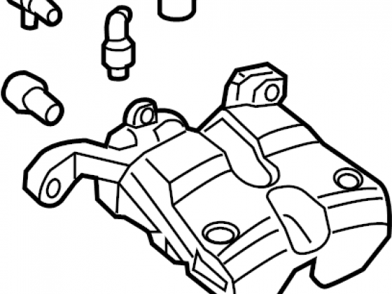 Wheel Brake. Polestar Performance. (19", Right, Front). BRAKE CALIPER, EXC