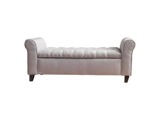 Keiko Tufted Storage Bench with Arms