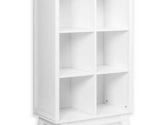 Babyletto Hudson Cubby Bookcase in White