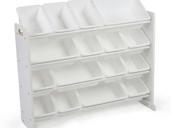 Tot Tutors Cambridge Super-Sized Toy Organizer in White